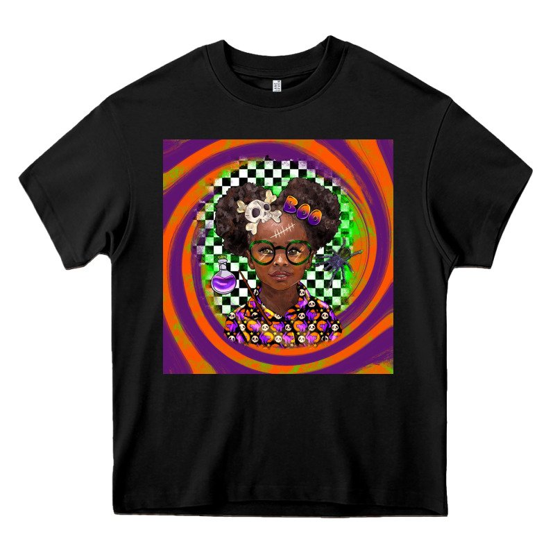 Halloween African Girl Heavy Core Tee by BarkalooDesign | Teevron