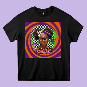 Halloween African Girl Heavy Core Tee Designed By Barkaloodesign