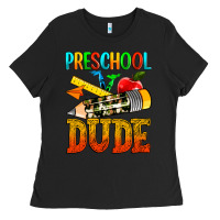 Black preschool dude Ladies Tee - texasbilliewilder