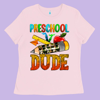 Preschool Dude Ladies Tee Designed By Texasbilliewilder