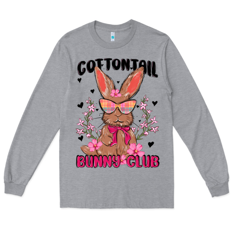 Cottontail Bunny Club Long Sleeve Tee by MaliasSmallBusiness | Teevron