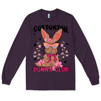 Plum cottontail bunny club Long Sleeve Tee - MaliasSmallBusiness