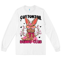 White cottontail bunny club Long Sleeve Tee - MaliasSmallBusiness