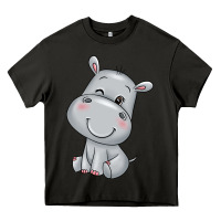 Asphalt hippo Heavy Core Tee - texasbilliewilder