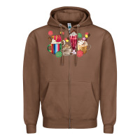 Chestnut mexico dessert coffee cups Zipper Hoodie - MaliasSmallBusiness