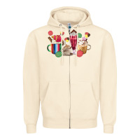 Sandshell mexico dessert coffee cups Zipper Hoodie - MaliasSmallBusiness
