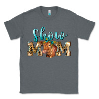 Charcoal Heather Western Show Mom Red Angus Classic Tee - LillyAllenDesigns