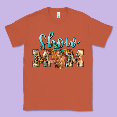 Western Show Mom Red Angus Classic Tee Designed By Lillyallendesigns