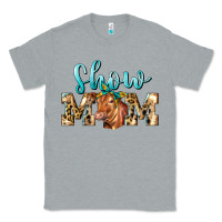 Heather Grey Western Show Mom Red Angus Classic Tee - LillyAllenDesigns