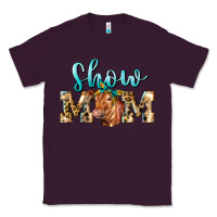 Plum Western Show Mom Red Angus Classic Tee - LillyAllenDesigns