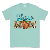 Seafoam Western Show Mom Red Angus Classic Tee - LillyAllenDesigns