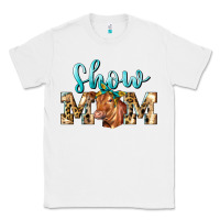 White Western Show Mom Red Angus Classic Tee - LillyAllenDesigns