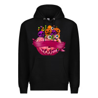 Black Personalized Girl Halloween Candy Premium Hoodie - texasbilliewilder