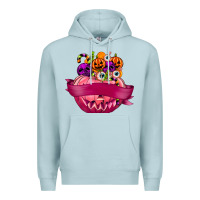 Blue Mist Personalized Girl Halloween Candy Premium Hoodie - texasbilliewilder