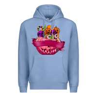 Colony Blue Personalized Girl Halloween Candy Premium Hoodie - texasbilliewilder
