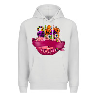 Dove Grey Personalized Girl Halloween Candy Premium Hoodie - texasbilliewilder