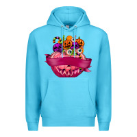 Ocean Blue Personalized Girl Halloween Candy Premium Hoodie - texasbilliewilder