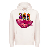 Pale Pink Personalized Girl Halloween Candy Premium Hoodie - texasbilliewilder