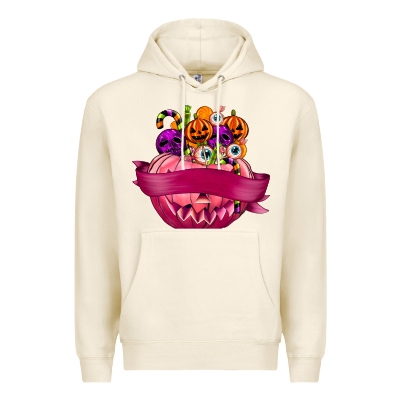 Personalized Girl Halloween Candy Premium Hoodie by texasbilliewilder | Teevron