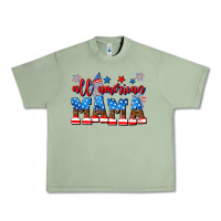 Oil Green all american mama Urban Heavy Tee - AdoDesignShop