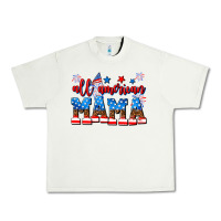 Pistachio all american mama Urban Heavy Tee - AdoDesignShop