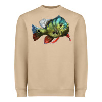 Mushroom Peacock Bass Illustrations Heavyweight Sweatshirt - LillyAllenDesigns