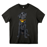 Asphalt labrador retriever with overflow Heavy Core Tee - texasbilliewilder