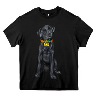 Black labrador retriever with overflow Heavy Core Tee - texasbilliewilder
