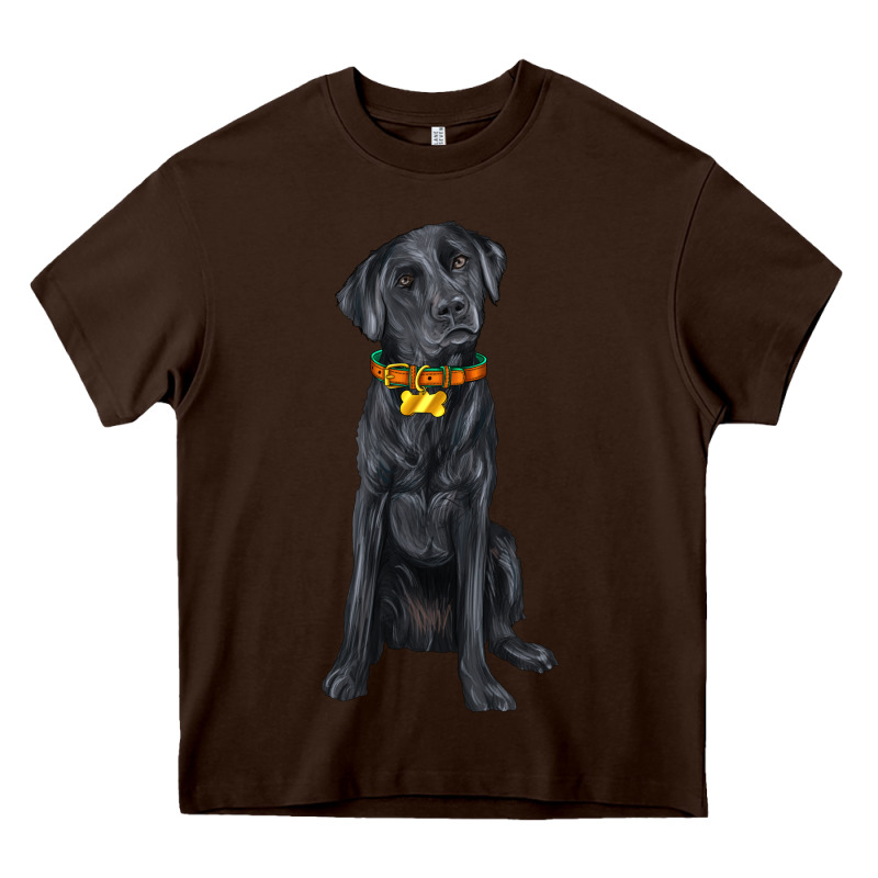 Labrador Retriever With Overflow Heavy Core Tee by texasbilliewilder | Teevron