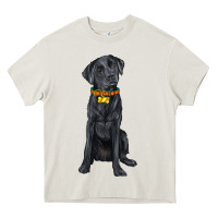 Cream labrador retriever with overflow Heavy Core Tee - texasbilliewilder