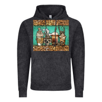 Vintage Black skeleton coffee cups Vintage Hoodie - Jasminsmagicworld