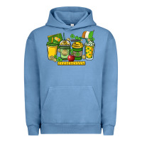 Pigment Pebble Blue St. Patrick's Day Teacher coffee cups Urban Hoodie - HowdyJamesFarm