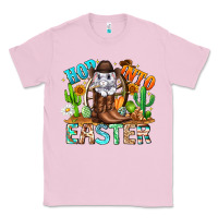 Bubblegum Pink Hop Into Easter Bunny Western Classic Tee - CowhideDigitalArt