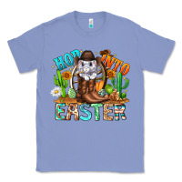 Colony Blue Hop Into Easter Bunny Western Classic Tee - CowhideDigitalArt