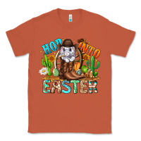 Copper Hop Into Easter Bunny Western Classic Tee - CowhideDigitalArt
