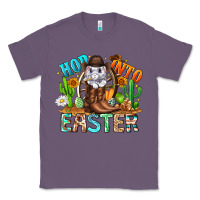 Lavender Hop Into Easter Bunny Western Classic Tee - CowhideDigitalArt