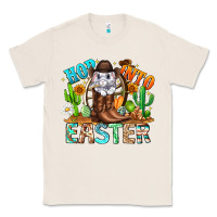 Natural Hop Into Easter Bunny Western Classic Tee - CowhideDigitalArt