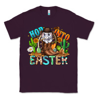 Plum Hop Into Easter Bunny Western Classic Tee - CowhideDigitalArt
