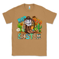 Toasted Coconut Hop Into Easter Bunny Western Classic Tee - CowhideDigitalArt
