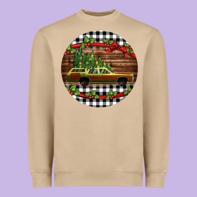 Christmas Vacation Car Christmas Heavyweight Sweatshirt Designed By Jasminsmagicworld