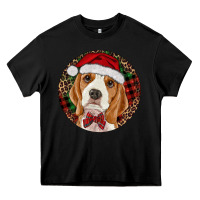 Black beagle christmas ornament Heavy Core Tee - RanaPortraitStore