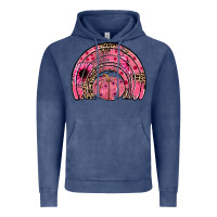 Vintage Denim pumpkin ribbon rainbow Vintage Hoodie - JahusDesignShop
