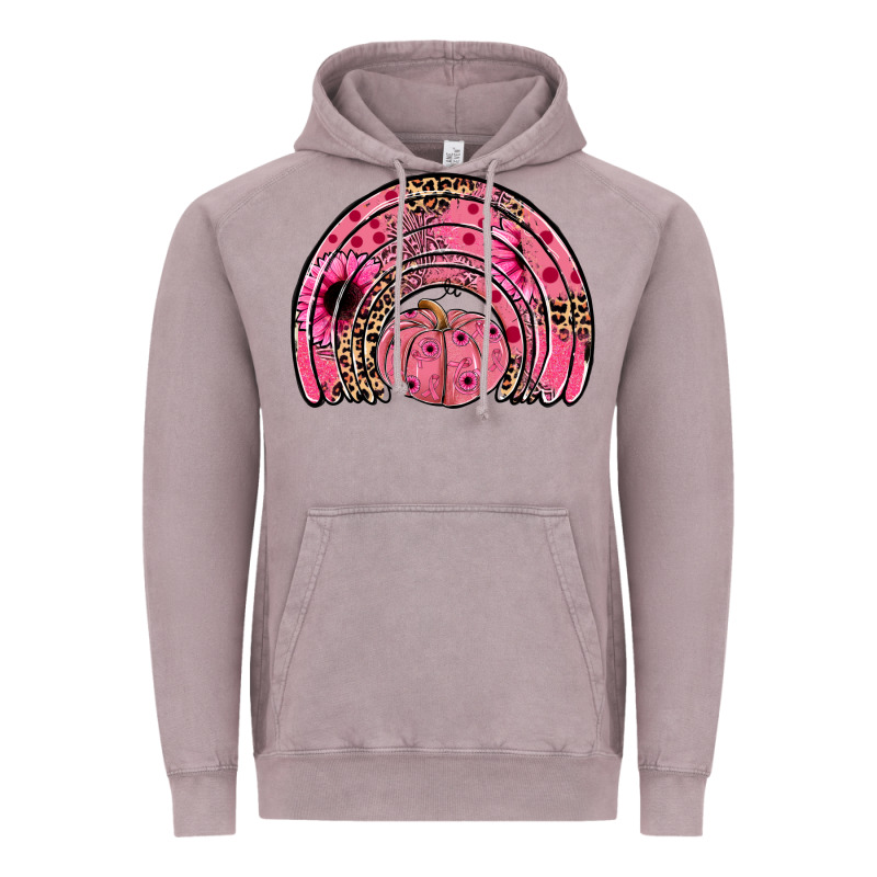 Pumpkin Ribbon Rainbow Vintage Hoodie by JahusDesignShop | Teevron