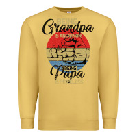 Antique Gold Being Grandpa İs An Honor Being Papa İs Priceless Premium Sweatshirt - Bettercallsaul