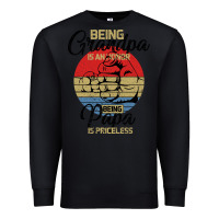 Black Being Grandpa İs An Honor Being Papa İs Priceless Premium Sweatshirt - Bettercallsaul