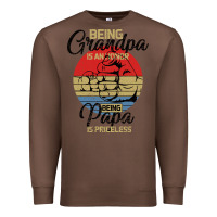 Chestnut Being Grandpa İs An Honor Being Papa İs Priceless Premium Sweatshirt - Bettercallsaul