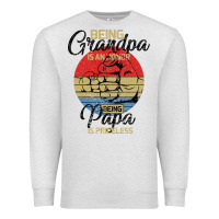 Oatmeal Heather Being Grandpa İs An Honor Being Papa İs Priceless Premium Sweatshirt - Bettercallsaul