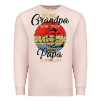 Pale Pink Being Grandpa İs An Honor Being Papa İs Priceless Premium Sweatshirt - Bettercallsaul