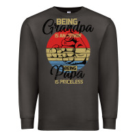 Smoke Being Grandpa İs An Honor Being Papa İs Priceless Premium Sweatshirt - Bettercallsaul