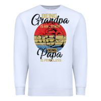 White Being Grandpa İs An Honor Being Papa İs Priceless Premium Sweatshirt - Bettercallsaul